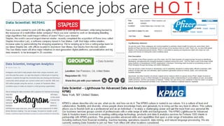 Data Science jobs are H O T !
 