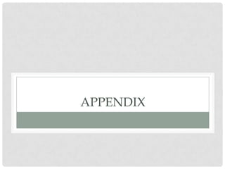 APPENDIX
 