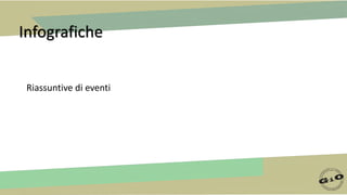 Infografiche
Riassuntive di eventi
 