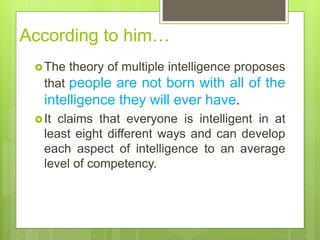 8 Multiple Intelligences | PPTX