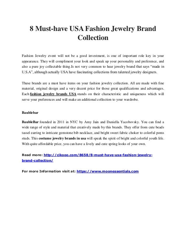 must have jewelry brand