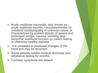 Clinical neuroanatomy of vestibulocochlear nerve | PPTX