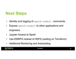 HIPAA Compliant Deployment of Apache Spark on AWS for Healthcare Nitin ...