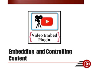 Embedding and Controlling
Content
 