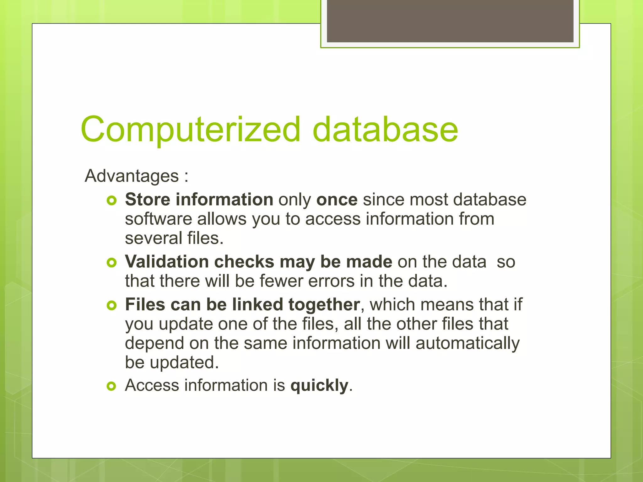 Building a-database | PPTX