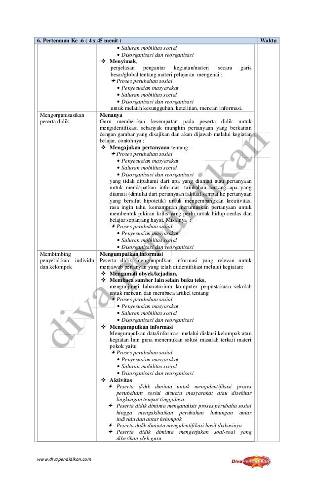 RPP Revisi 2017 Mata Pelajaran Sosiologi Kelas XII SMA