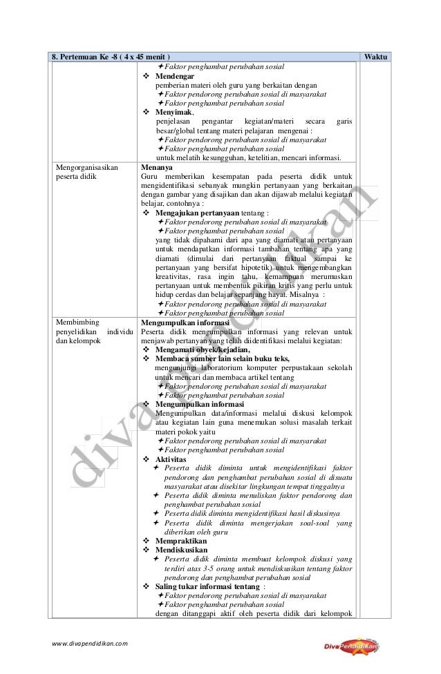 RPP Revisi 2017 Mata Pelajaran Sosiologi Kelas XII SMA