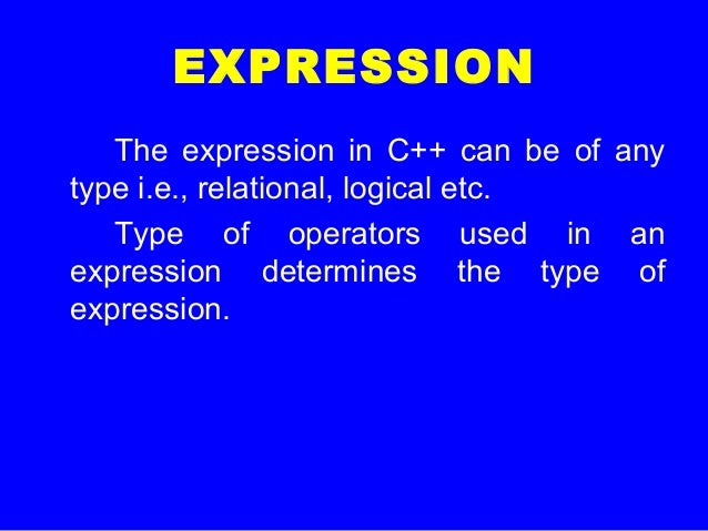 Operators and Expressions in C++