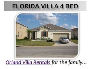Florida Villa 4 Bed Orland Villa Rentals for the family… 