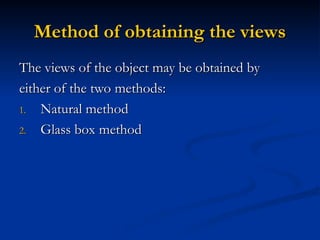 ortho PPT ORTHO PROJECTIONS ORTHO PROJECTIONS ORTHO PROJECTIONS | PPT
