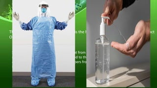 2. PORTAL OF EXIT
The portal of exit for Staphylococcus is the human skin and nares, through contact
Or sloughing of bacterial cells
Standard Precautions protect the patient from any microbes that the staff member
may be hosting that could be transmitted to the patient via
an open wound, and protect staff members from potential
infection from patients.
 