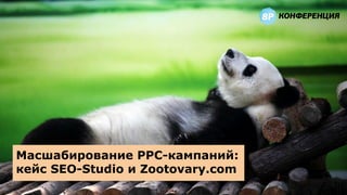 Масшабирование PPC-кампаний:
кейс SEO-Studio и Zootovary.com
 