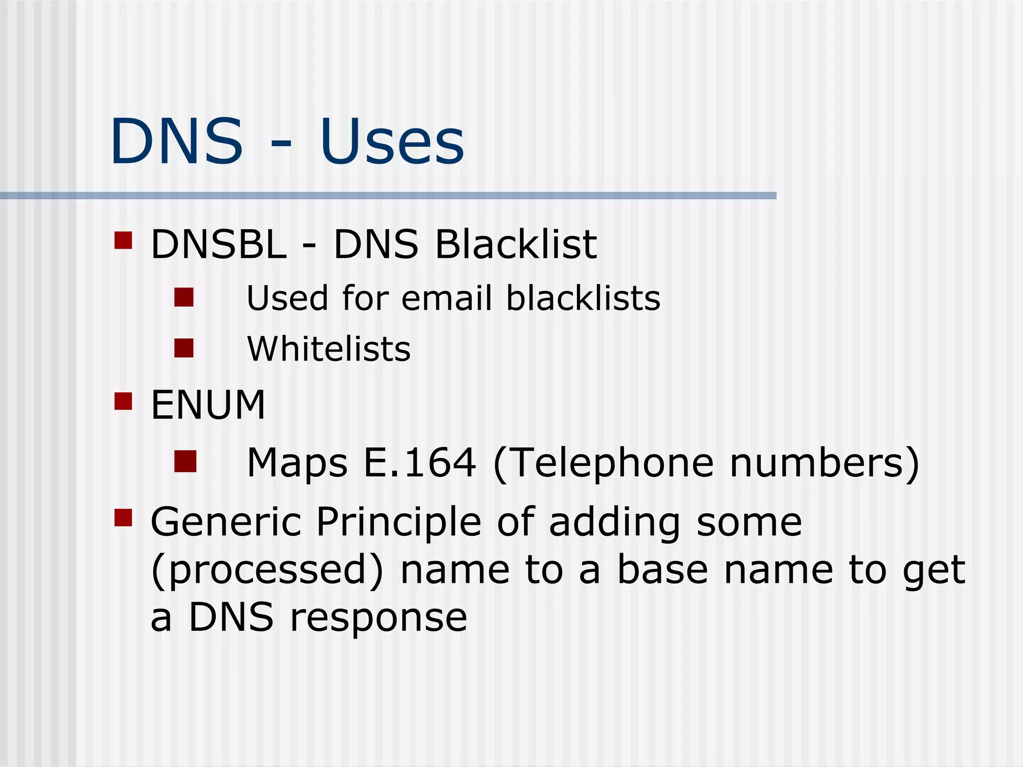 Basic dns-mod | PPT