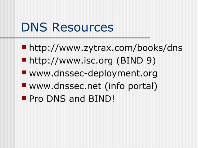 Basic dns-mod | PPT