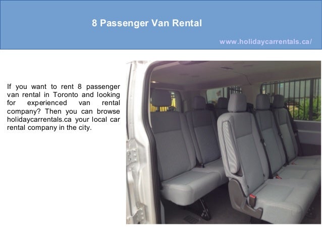 8 passenger van for rent