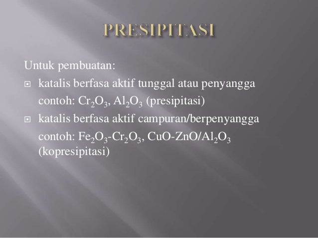 Pembuatan katalis
