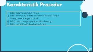 Dasar-Dasar Pemrograman - 8 Pemrograman Modular | PDF