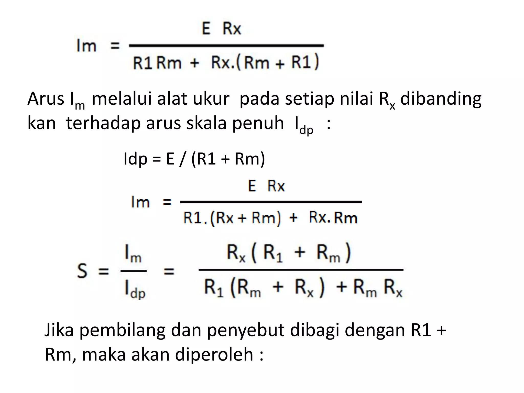 Rumus Rintangan 8 pengukuran tahanan | PPTX