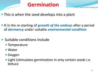 8 Plant Science - Seed germination, Breeding and Microorganisms.ppt