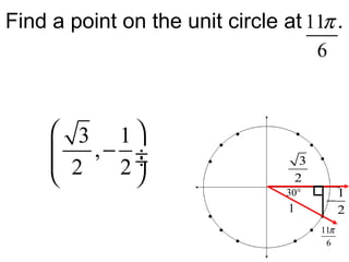 8 points on the unit circle the wrapping function w(t) | PPT
