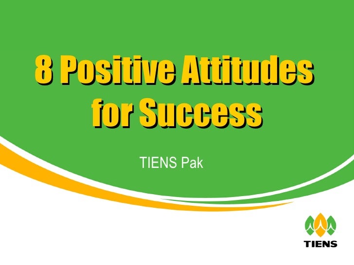 8 Positive Attitude For Success