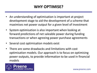Optimisation of geothermal systems | PPTX