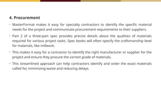 8 Presentation_specifications & csi masterformat.pptx