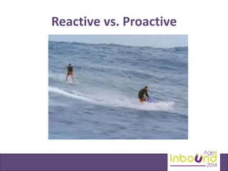 Reactive vs. Proactive 
 