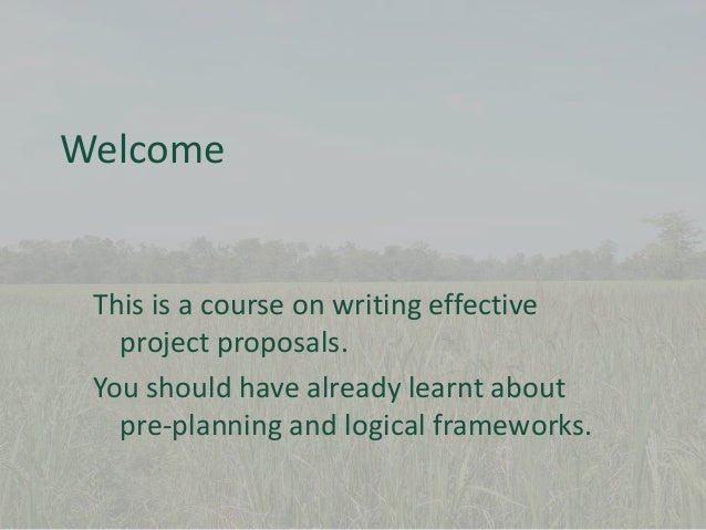 10 Project Proposal Writing