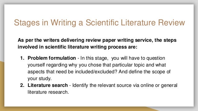 literature review example in science