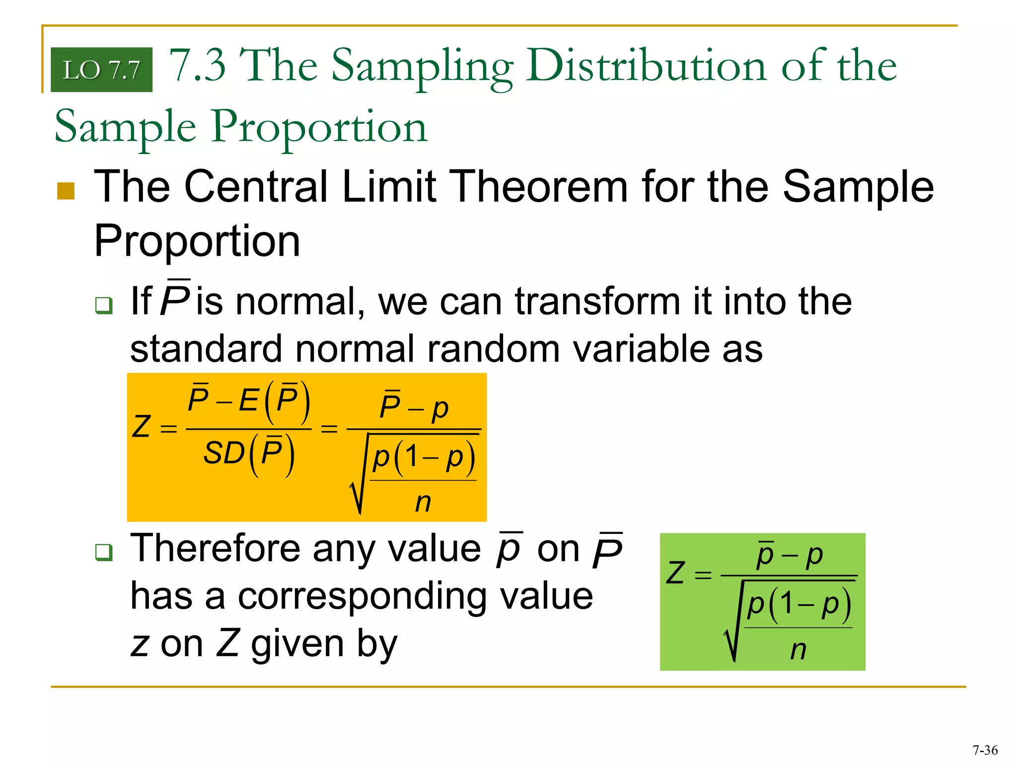 Sampling distribution | PPTX