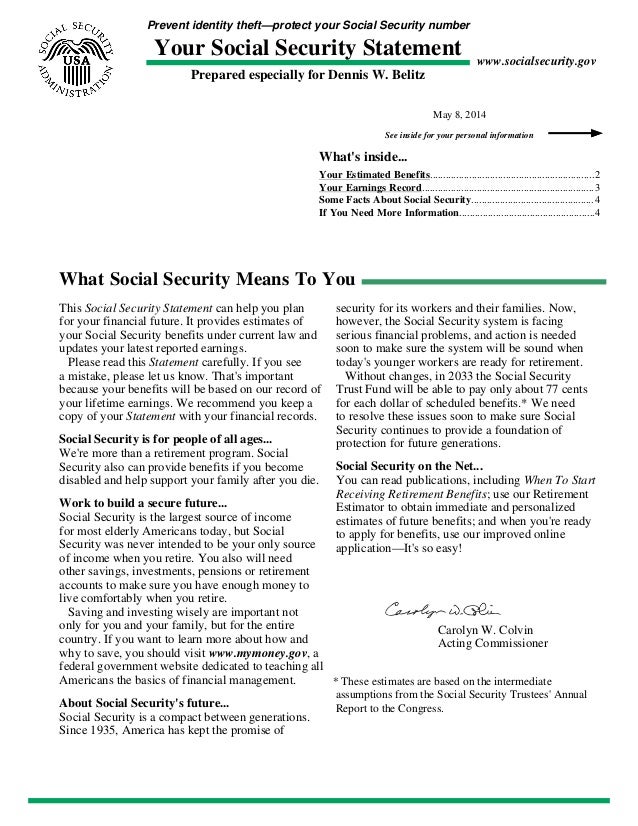 Your social security_statement