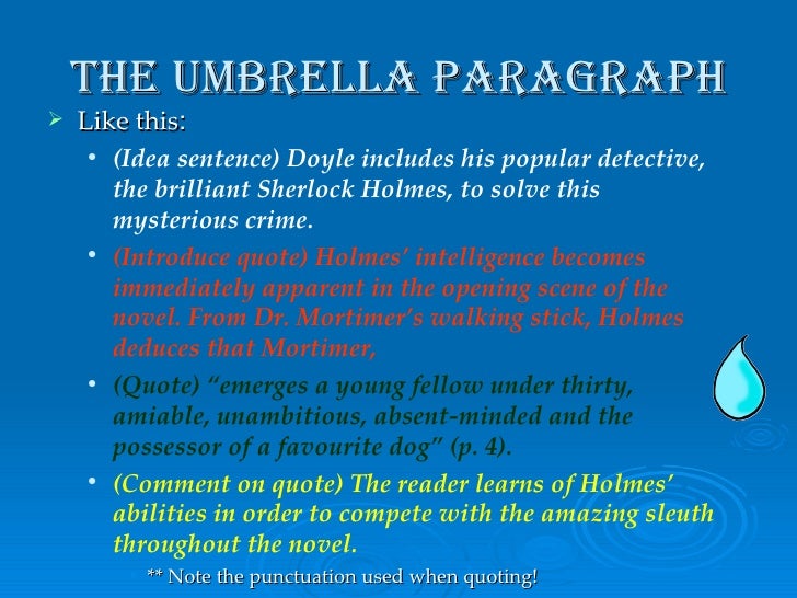 8P Umbrella Paragraph