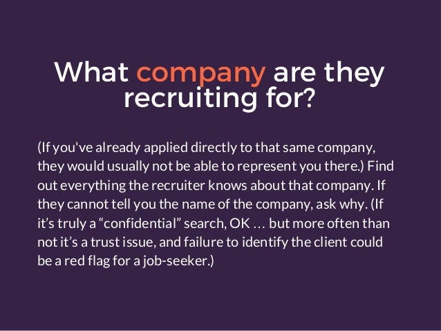 questions to ask a recruiter