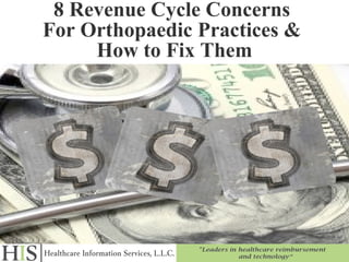 8 Revenue Cycle Concerns
For Orthopaedic Practices &
How to Fix Them
 