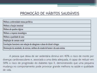 PROMOÇÃO DE HÁBITOS SAUDÁVEIS
 