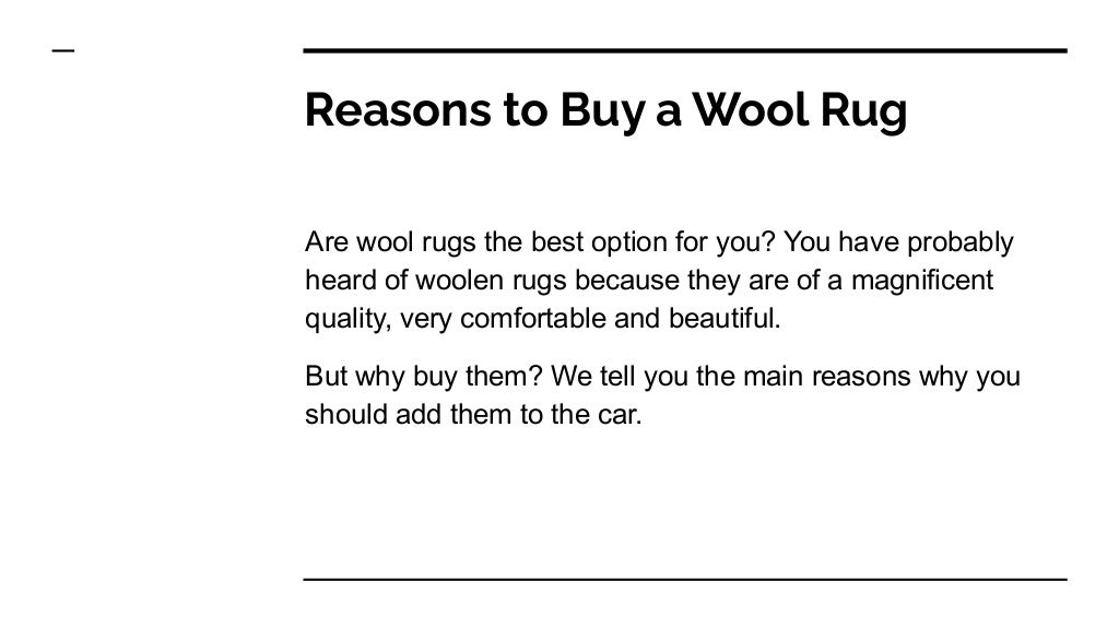 8 Reasons to Buy a Wool Rug