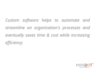 8 reasons why Custom Software Development is crucial | PPT