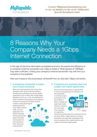 8 reasons why your company needs a 1Gbps internet connection MyRepublic