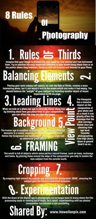 8 rules of photography