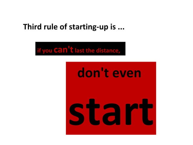 8 rules of starting up | PPT