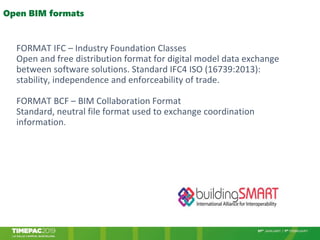 FORMAT IFC – Industry Foundation Classes
Open and free distribution format for digital model data exchange
between softwar...