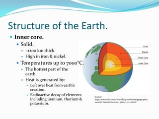 The Changing Earth - 01 The Structure of the Earth. | PPTX