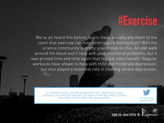 #Exercise 
We've all heard this before, but is there actually any merit to the 
claim that exercise can help when you're f...