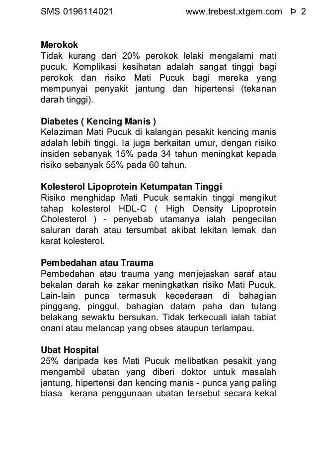 8 Sebab Utama Mati Pucuk