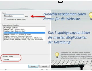 SharePoint Lektion #8: In 3 Schritten eine Webseite erstellen