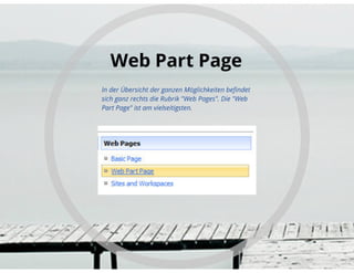 SharePoint Lektion #8: In 3 Schritten eine Webseite erstellen