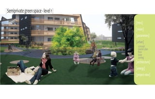 [Semiprivate green space - level 1]

                                      [intro]
                                      [vision]
                                      [parameters]
                                      [urban]
                                       concept
                                       master plan
                                       flow
                                       base
                                       zoning
                                      [architecture]
                                      [energy]
                                      [project view]
 
