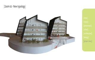 [Zoom 02 - New typology]


                           [intro]
                           [vision]
                           [parameters]
                           [urban]
                           [architecture]
                           [energy]
                           [project view]
 