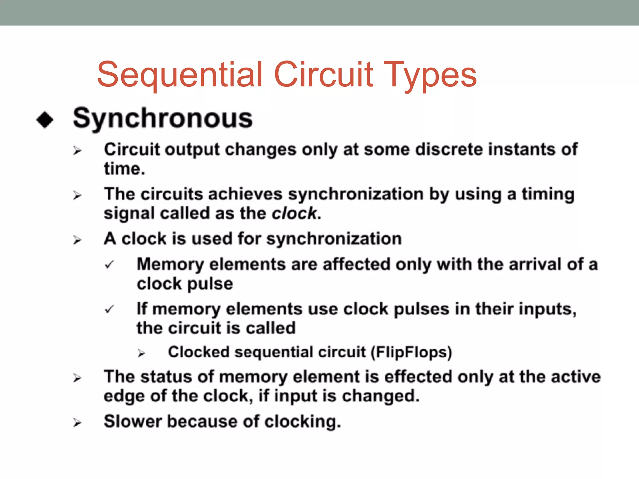 sequential circuits | PPTX
